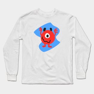 Cute Monster Design Long Sleeve T-Shirt